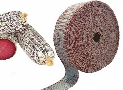 RETI RETE GARZA ELASTICA PER INSACCATI SALUMI 24 QUADRI ROTOLO 50 MT