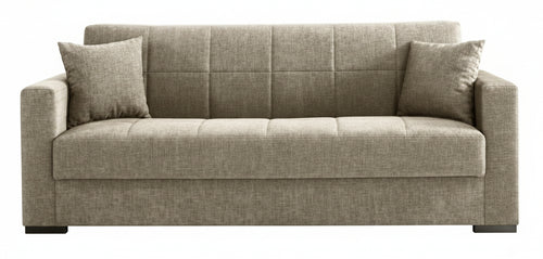 DIVANO DIVANOLETTO PRONTOLETTO NORA CM. 210x80x90H COLORE BEIGE