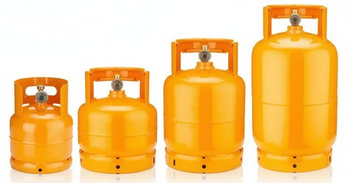 BOMBOLA PER GAS COMPLETA DI RUBINETTO IDEALE PER CAMPEGGIO KG.5