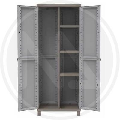 ARMADIO PORTASCOPE IN RESINA C-RATTAN TERRY CM. 68X39X170H