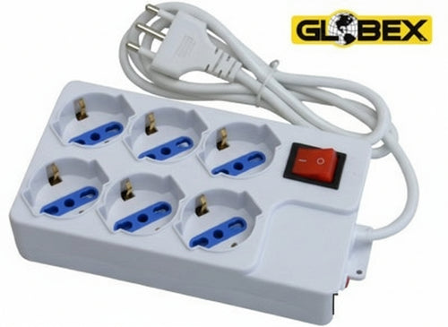 MULTIPRESE MULTIPRESA 6 POSTI CON INTERRUTTORE