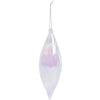 Pendente per albero di Natale, in vetro, a forma di Goccia, iridescente, da 21 cm