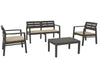 SET RESINA SALOTTO SALOTTINO ARREDO GIARDINO JAVA ANTRACITE
