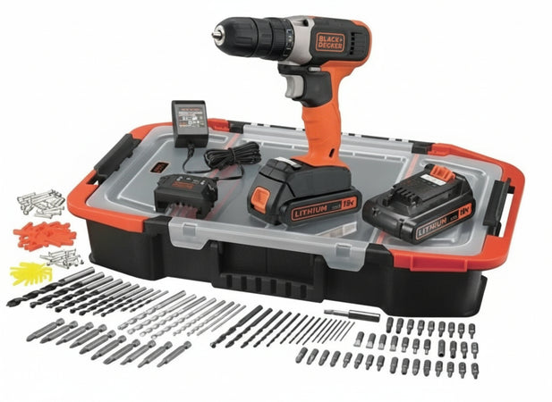 TRAPANO A BATTERIA B+D BCD 001 BAST - 18 VOLT - 1,5Ah - DOPPIA BATTERIA