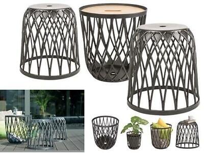 SET MOBILI MULTIFUNZIONE 2+1 IKU BS 3 ARREDO GIARDINO 1 TAVOLINO E 2 SEDIE