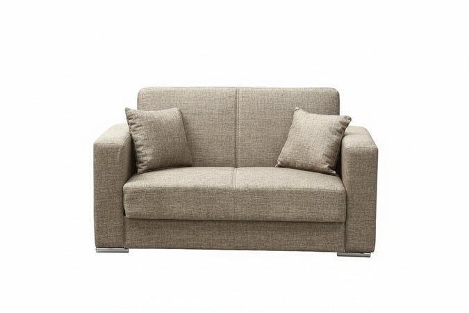 Divano 2 Posti Contenitore cm. 159x84x82 Tessuto Futura Mina