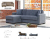 DIVANO DIVANOLETTO PRONTOLETTO MERLIN CORNER CON PENISOLA GRIGIO O BEIGE