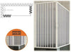 BOX DOCCIA PARETE VASCA BRIXO PVC PIRANHA LARGHEZZA CM. 70x160/170 H.150