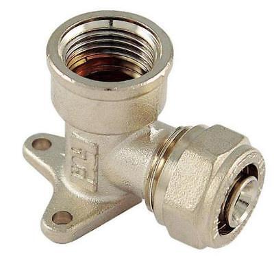 RACCORDO CURVO FEMMINA CON FLANGIA PER TUBO MULTISTRATO