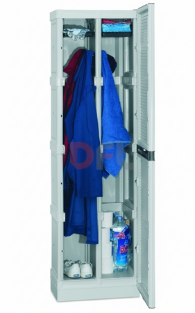 ARMADIO ARMADIETTO SPORCO/PULITO CM.50x39x172H IN PLASTICA 1 ANTA LUCCHETTABILE
