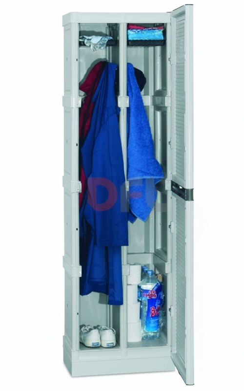 ARMADIO ARMADIETTO SPORCO/PULITO CM.50x39x172H IN PLASTICA 1 ANTA LUCCHETTABILE