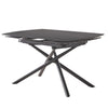 Tavolo Canopus con sistema ad apertura rotante, design moderno, 130/190 x 90 x h 76 cm