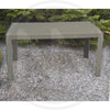 TAVOLO IN RESINA SIMIL RATTAN URANO MADE IN ITALY CM. 140X80X72H TORTORA