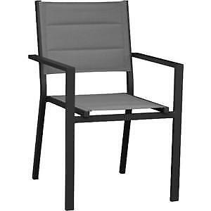 POLTRONA ARREDO STRETCH IN ALLUMINIO ANTRACITE CM. 57X61X88H PZ. 2