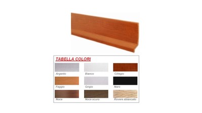 BATTISCOPA LISCIO IN PVC ESPANSO ALTEZZA CM. 7 MT. 2 PZ. 5