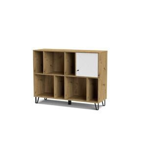 KIT MOBILE BOLLO BO9 CM. 125X40X95H ROVERE ARTISAN/BIANCO