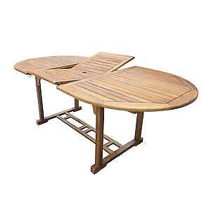 TAVOLO LEGNO DI ACACIA ALLUNGABILE CM. 240/180X100X75