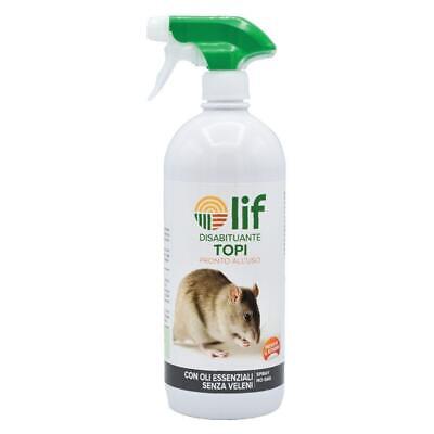 DISABITUANTE SPRAY PER TOPI REPELLENTE ALLONTATA SCACCIA RATTI RODITORI LT. 1