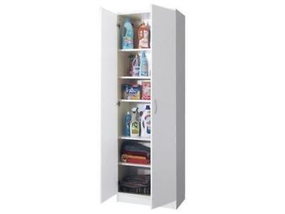 ARMADIO TUTTOPIANI BIANCO NOBILITATO MELAMINICO CM.72X36X186