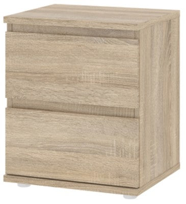 KIT COMODINO 2 CASSETTI CM. 40X38X48H NOVA COLORE ROVERE