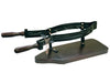 PORTA PROSCIUTTO NORCINO FERRO BATTUTO BASE LEGNO PINZA FERMA PROSCIUTTO
