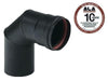 GOMITI GOMITO ALA 2MM.AETERNUM NERO 90 CM.8 PER STUFA STUFE PELLET CM. 8 - 10