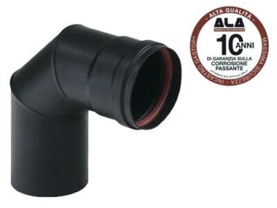 GOMITI GOMITO ALA 2MM.AETERNUM NERO 90 CM.8 PER STUFA STUFE PELLET CM. 8 - 10