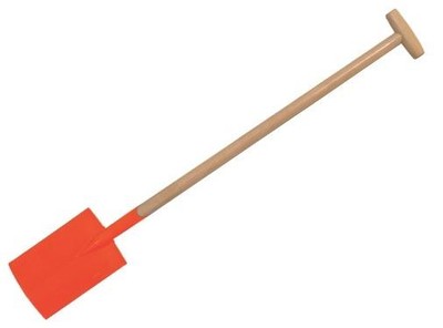 VANGHE VANGA BADILE DA GIARDINO PALA QUADRA CON MANICO ALTEZZA TOT. 115 CM