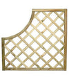 PANNELLO GRIGLIATO SAGOMATO PICCOLO IN LEGNO IMPREGNATO CM.90X90 PEZZI 2