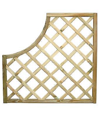 PANNELLO GRIGLIATO SAGOMATO PICCOLO IN LEGNO IMPREGNATO CM.90X90 PEZZI 2