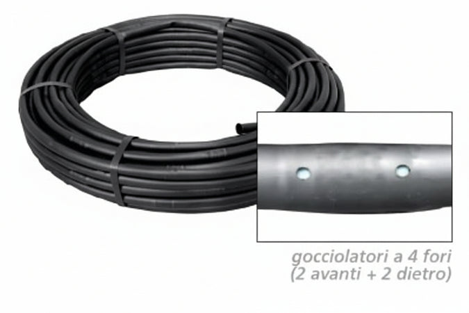 TUBO ALA GOCCIOLANTE PORTATA 2 LT/H mm. 16 LUNGHEZZA MT.400 PASSO CM.33