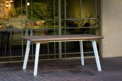TAVOLO DA GIARDINO ESTENSIBILE HARMONY CM. 162/241X100X74H BIANCO TORTORA