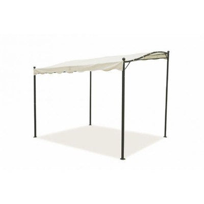 GAZEBO GAZEBI VERANDA DA APPOGGIO IN METALLO MT. 3x2,5 COLORE ECRU