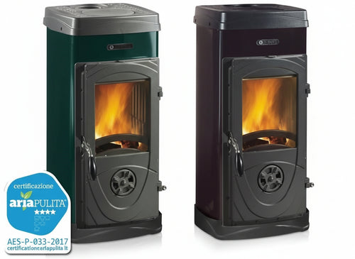 STUFA BRUCIATUTTO SUPER JUNIOR NORDICA Kw 5 DIMENSIONI CM. 36x42xH77