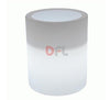 VASO TONDO CON LUCE INTERNA VENUSIO LAMP CM 40xH.50 LT.16 GHIAC./LUCE BIA