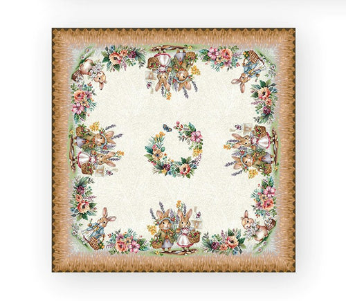 Centrotavola pasquale in gobelin 100×100 cm – Dis. Pasqua 1 Vingi