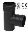 RACCORDI RACCORDO A T PER STUFE A PELLET CM. 8 CON GUARNIZIONE CANNE FUMARIE