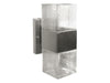 LANTERNE LANTERNA APPLIQUE BURANO IN ACCIAIO INOX ILLUMINAZIONE ESTERNO H. CM.27