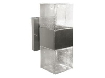 LANTERNE LANTERNA APPLIQUE BURANO IN ACCIAIO INOX ILLUMINAZIONE ESTERNO H. CM.27