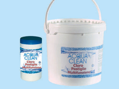 CLORO MULTIFUNZIONE IN PASTIGLIE PER PISCINE KG. 5 ACQUA CLEAN