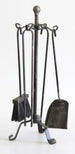 SET CAMINO FERRO BATTUTO TERMINIO ALTEZZA CM. 50