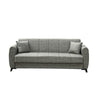 Divano Pronto Letto 3 Posti Contenitore cm. 210x78x78 Tessuto Delhi Mina