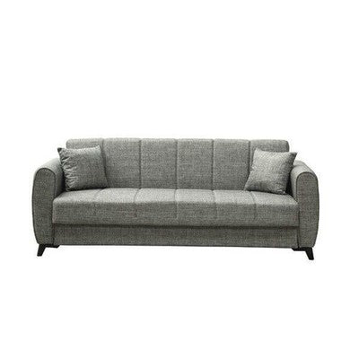 Divano Pronto Letto 3 Posti Contenitore cm. 210x78x78 Tessuto Delhi Mina