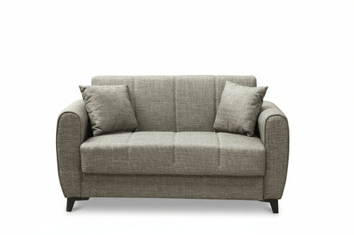 Divano 2 Posti Contenitore cm. 149x78x78 Tessuto Delhi Mina