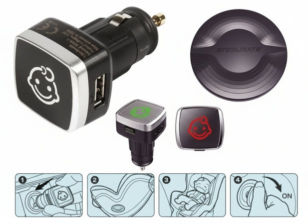 AVVISATORE SEGNALATORE BIMBO A BORDO AP3C005 ALLARME ACUSTICO