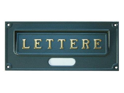 PLACCHE PALACCA BUCALETTERE ROMA IN GHISA A6N/GH CM. L30,3xH13,2