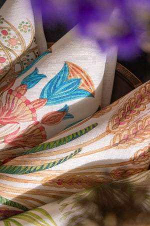 Tessitura Toscana Telerie Set 4 Tovaglioli Papyro