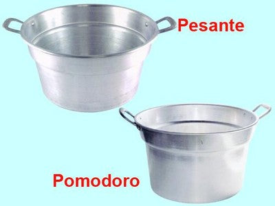 PENTOLE PENTOLA CALDAIA IN ALUMINIO MODELLO POMODORO 48 CM. - LT. 28