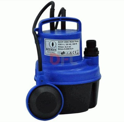 ELETTROPOMPA POMPE SOMMERGIBILE IN PVC 350 watt - 5000 litri/h - hp 0,47