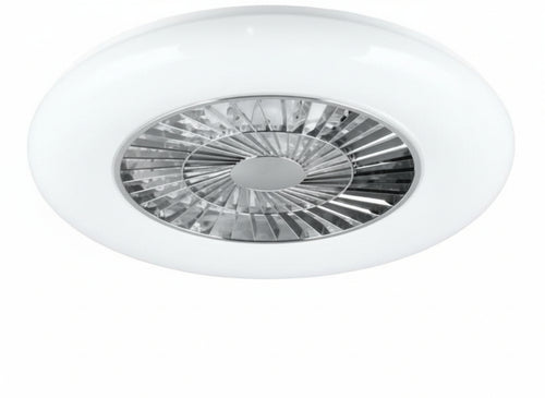 PLAFONIERA LAMPADA VENTILATORE INCORPORATO LED TRIO VISBY CM.59xH20